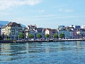 Municipality Rorschach on the south side of Lake Constance Bodensee Royalty Free Stock Photo