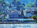 Municipality Rorschach on the south side of Lake Constance Bodensee Royalty Free Stock Photo