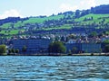 Municipality Rorschach on the south side of Lake Constance Bodensee Royalty Free Stock Photo