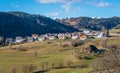 San Genesio, idyllic village near Bolzano. Trentino Alto Adige, Italy. Royalty Free Stock Photo