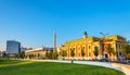 Municipality of Tirana and Palace of Culture Royalty Free Stock Photo