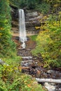 Munising Falls at Pictured Rocks Royalty Free Stock Photo