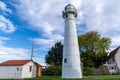 Munising Front Range Lighthouse on Lake Superior on the Upper Peninsula of Michigan Royalty Free Stock Photo