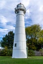 Munising Front Range Lighthouse on Lake Superior on the Upper Peninsula of Michigan Royalty Free Stock Photo