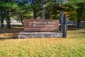 Sign for Munising Falls Visitor Center in Pictured Rocks National Lakeshore