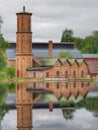 Munkfors, Sweden May 22, 2019. Old buildings in Munkfors.