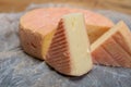 Munster gerome French cheese, strong-smelling soft cheese with subtle taste, made mainly from milk first produced in Vosges