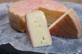 Munster gerome French cheese, strong-smelling soft cheese with subtle taste, made mainly from milk first produced in Vosges