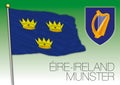 Munster regional flag, Eire, Ireland Royalty Free Stock Photo