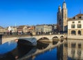 Munsterbrucke bridge in Zurich, Switzerland