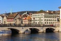 Munsterbrucke bridge in Zurich, Switzerland