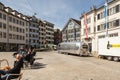 Munsterhof square in the historical center of Zurich.