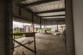 Muntinlupa, Philippines - Inside a typical floor plate of a midrise commercial building under construction.