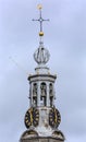 Munttoren Bell Tower Clock Amsterdam Holland Netherlands Royalty Free Stock Photo