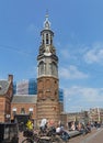 Munttoren Landmark Amsterdam Royalty Free Stock Photo