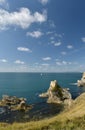 Mupe Rocks near Lulworth Cove Royalty Free Stock Photo