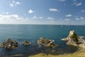 Mupe Rocks near Lulworth Cove Royalty Free Stock Photo