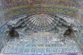 Muqarnas, form of ornamenting vaulting in Islamic architechture, samarkand, mosque Royalty Free Stock Photo