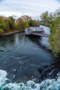 Mur river and Murinsel, Graz, Austria Royalty Free Stock Photo