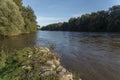 Mura River Landscape And Flow View Royalty Free Stock Photo