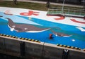 Mural at Aka Port, Japan