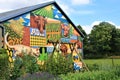 Mural of Alain Welter in Koler, Luxembourg Royalty Free Stock Photo