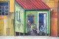 Mural art in Punta Arenas, Chile Royalty Free Stock Photo