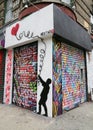 Mural art in Lower East Side in Manhattan