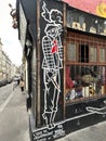 Mural art in Paris, France Royalty Free Stock Photo