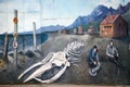 Mural art in Punta Arenas, Chile Royalty Free Stock Photo