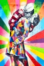 A Mural by artist Brazilian artist Kobra