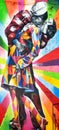 A Mural by artist Brazilian artist Kobra