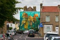 A mural by artist Curtis Hylton for an ocean pollution awareness campaign called Rise Up Residency
