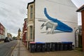 A mural by artist Nuno Viegas for an ocean pollution awareness campaign called Rise Up Residency