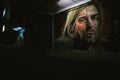 Mural arts Kurt Cobain on gatot subroto street at the night, Surakarta city government