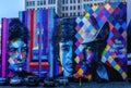 Mural of Bob Dylan by Brazilian artist Eduardo Kobra in downtown Minneapolis, Minnesota Royalty Free Stock Photo