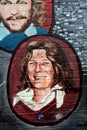 Mural with Bobby Sands, Belfast, Northern Ireland Royalty Free Stock Photo