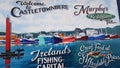 Mural in Castletownbere port. Murphy Restaurant