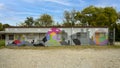 Mural by Dallas based artist MOM for the seventh annual Wild West Mural Fest in Dallas, Texas. Royalty Free Stock Photo