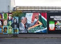 Mural dedicated to Nelson Mandela, important historical figure who fought for freedom and equality of his people, Belfast, Ulster.
