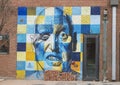 42 mural `Deep Rawlins` by Steve Hunter, Deep Ellum, Texas Royalty Free Stock Photo