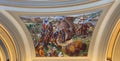 Mural depicting a historic event in the state/territory of Oklahoma