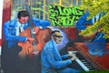 Mural downtown Halifax Ray Charles and jazz band