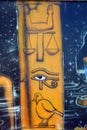 Mural of egyptian gods