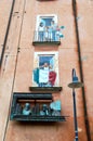 Ravenna Street Art in the city centre Italy