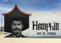Mural featuring Emiliano Zapata by artist Juan Velazquez on the side of a business at 2500 Hemphill in Fort Worth, Texas.