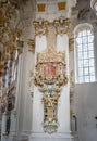 Feb 1, 2020 - Steingaden, Germany: Mural fresco decoration in Rococo style inside Wieskirche, Pilgrime church of Wies