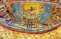 Mural Fresco at Sinaia monastery, Romania Royalty Free Stock Photo