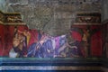 Mural fresco of the Villa of the Mysteries, Pompeii, Italy Royalty Free Stock Photo