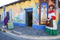 Mural on a house at Ataco in El Salvador